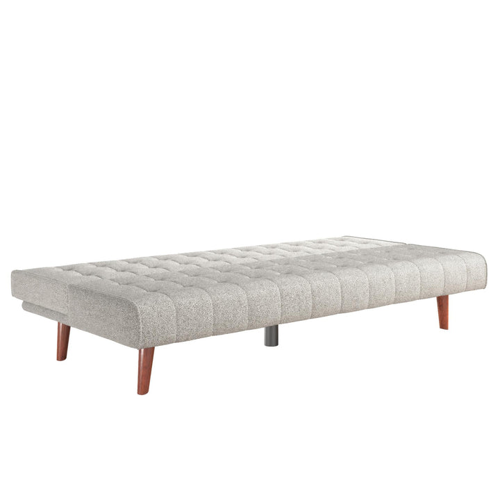 Keiran Armless Mid-Century Futon Sofa Bed - Gray