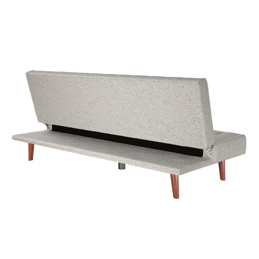 Keiran Armless Mid-Century Futon Sofa Bed - Gray