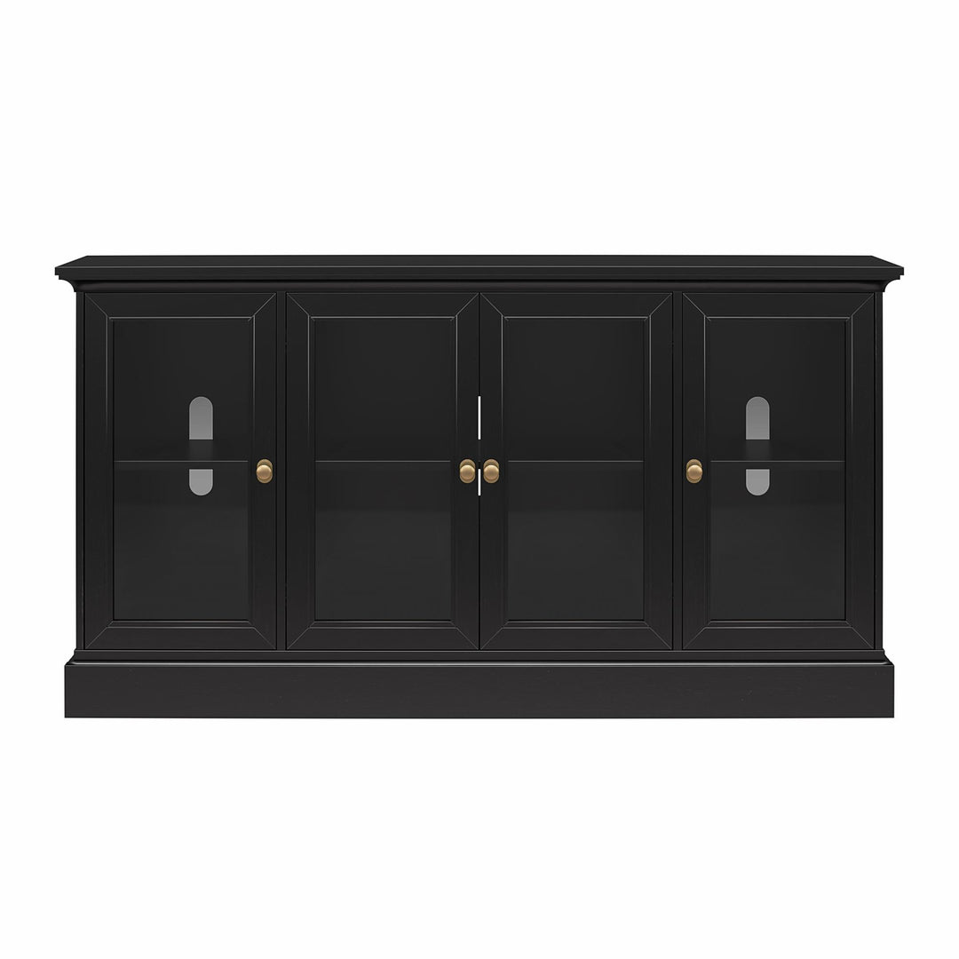 Everywhere Media Console with Storage for 65" TVs - Black Oak