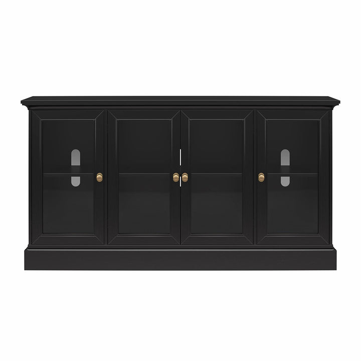 Everywhere Media Console with Storage for 65" TVs - Black Oak