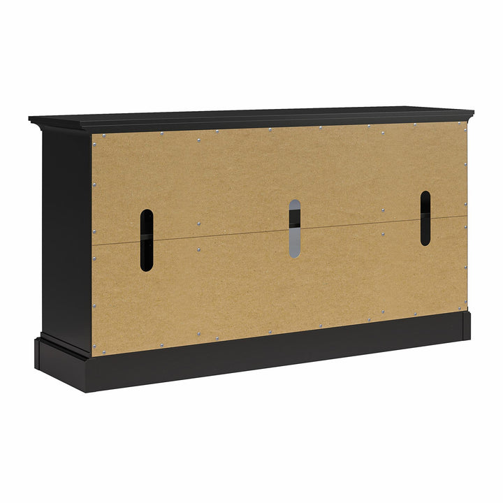 Everywhere Media Console with Storage for 65" TVs - Black Oak