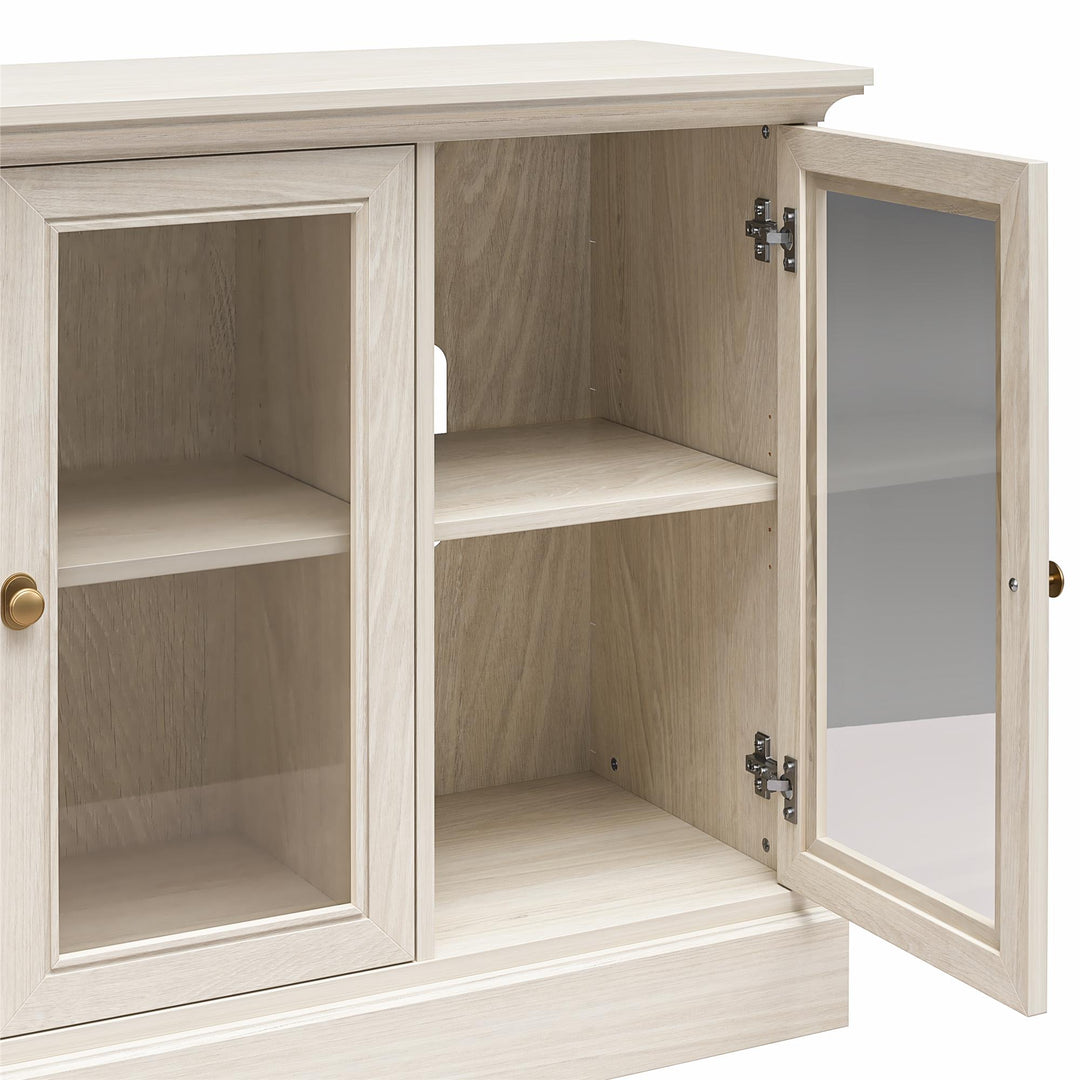 Everywhere Media Console with Storage for 65" TVs - White Oak