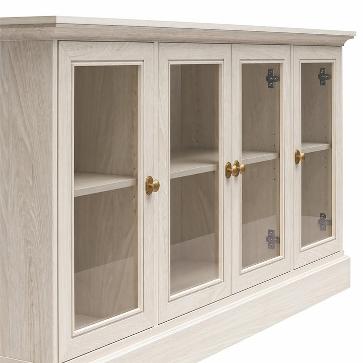 Everywhere Media Console with Storage for 65" TVs - White Oak