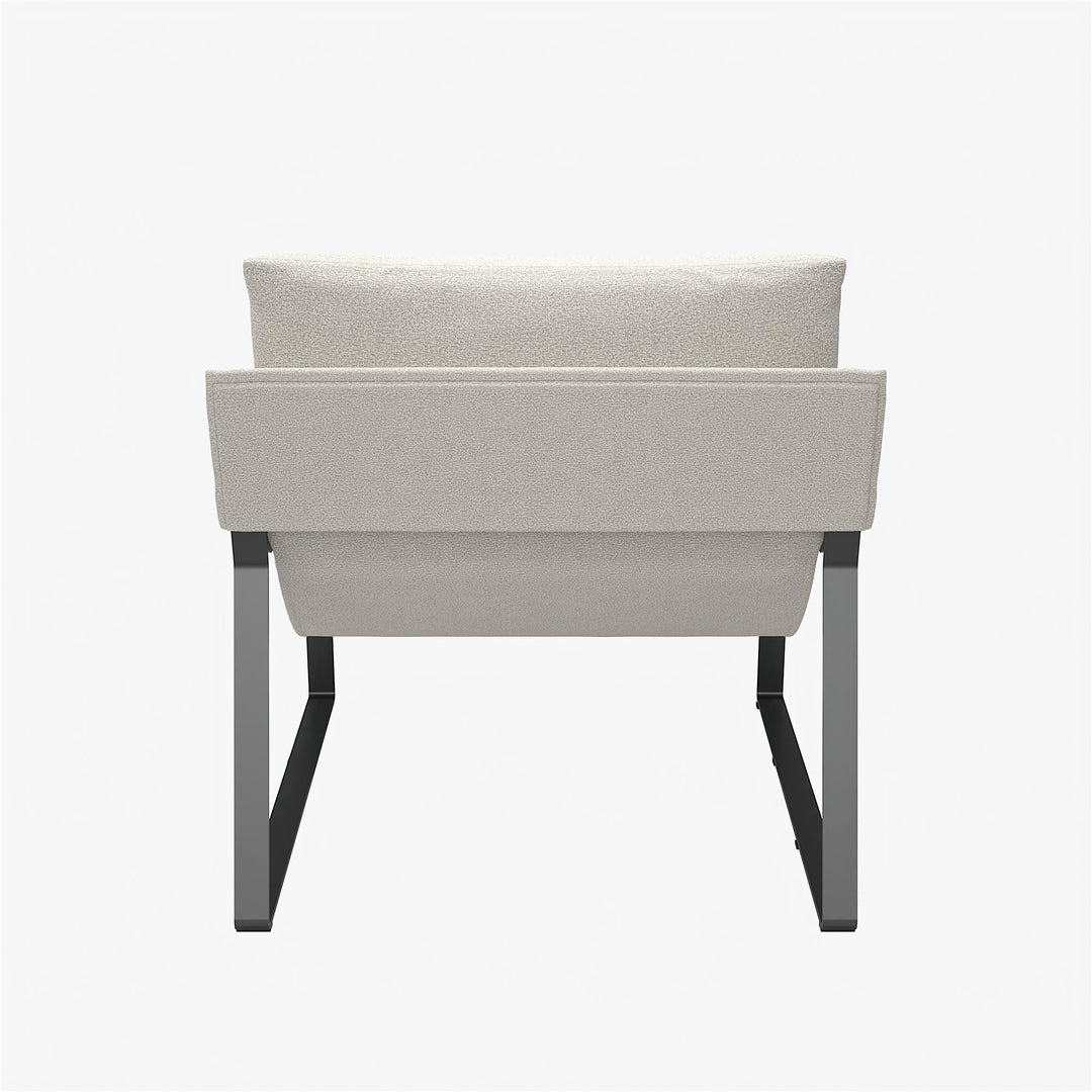 Gatsby Upholstered Sling Accent Chair - Ivory - 1-Seater