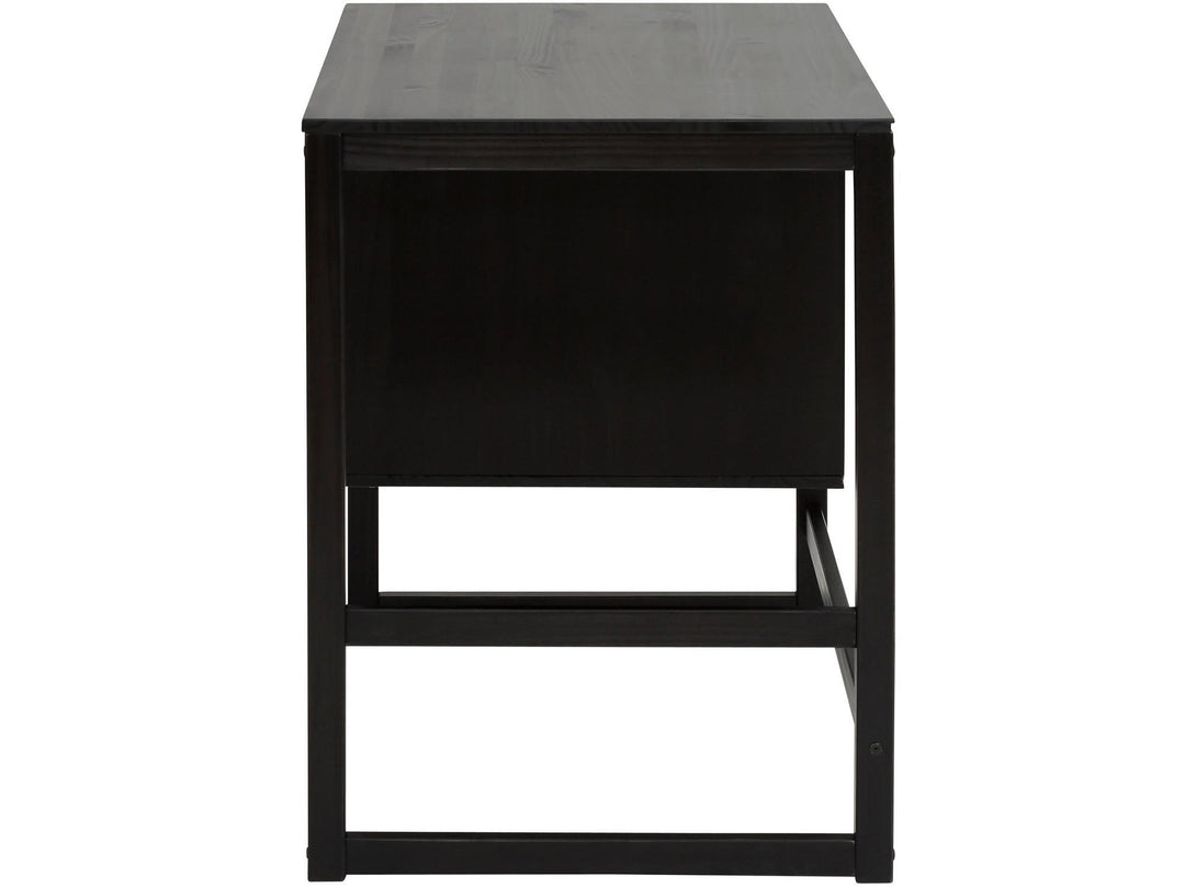 Talo Desk with Closed Storage and Drawer - Espresso