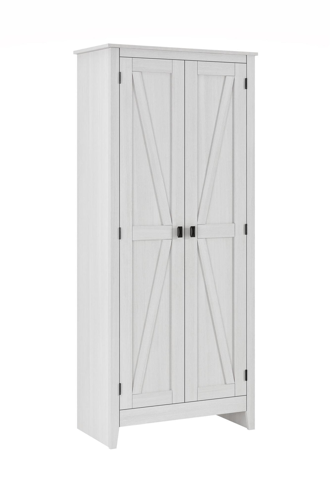 Farmington Rustic Farmhouse 31.5 Inch Wide Storage Cabinet - Ivory Pine