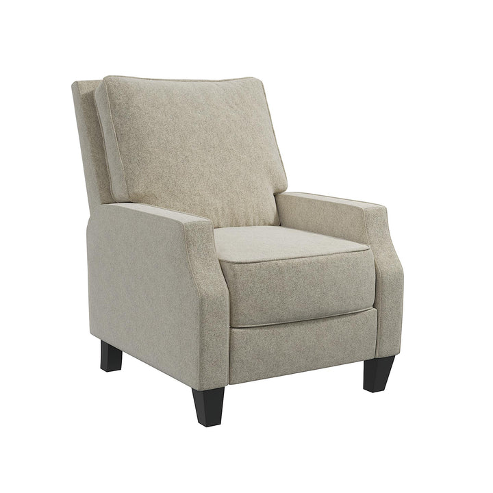 Randen Sleek Pushback Recliner - Beige - 1-Seater