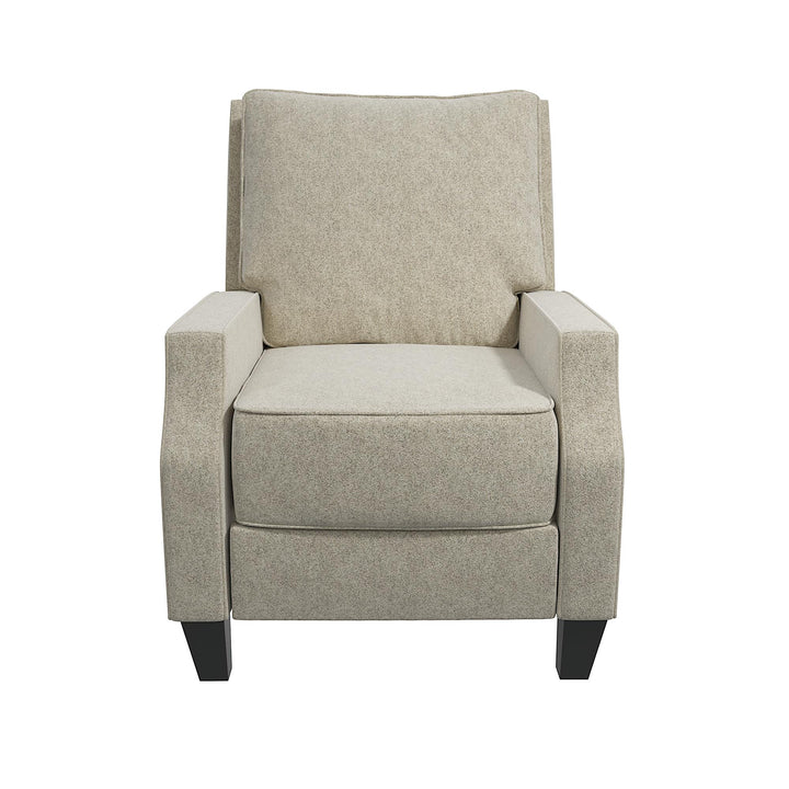 Randen Sleek Pushback Recliner - Beige - 1-Seater