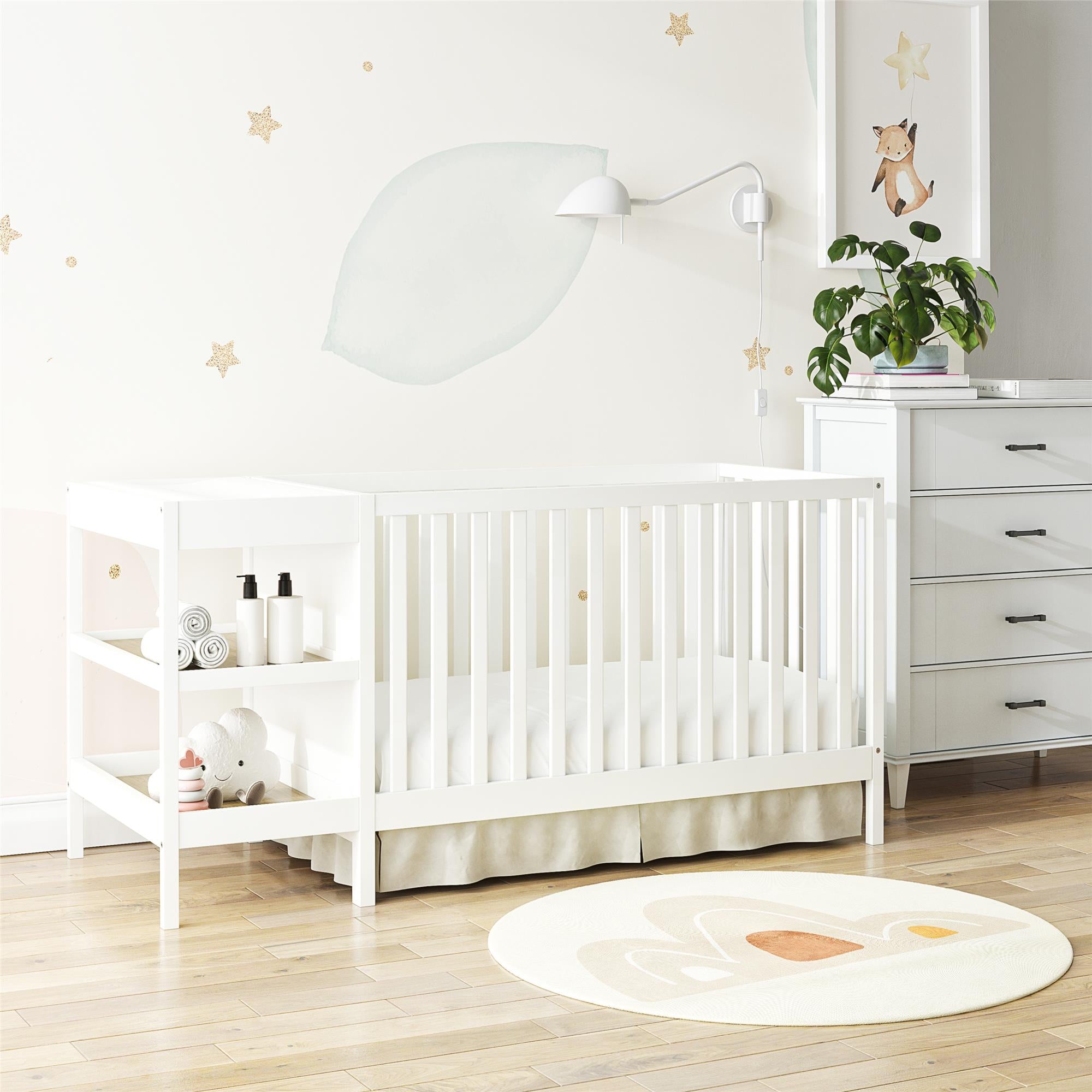 Baby crib and changer on sale