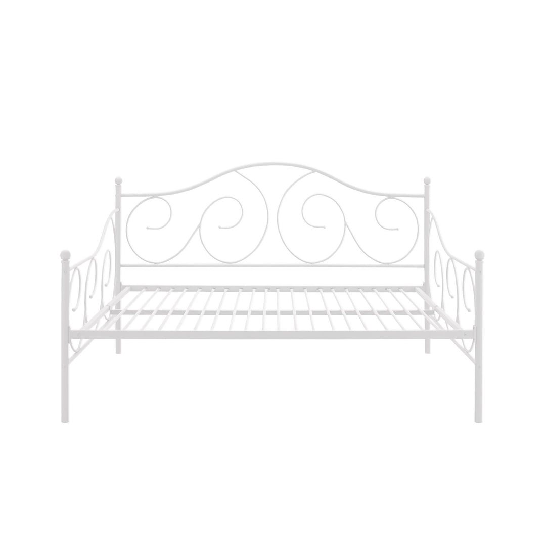 Victoria Metal Daybed with 15 Inch Clearance for Storage - White - Full