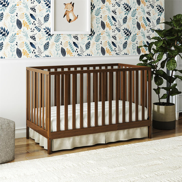 Ema 3-in-1 Convertible Crib - Walnut