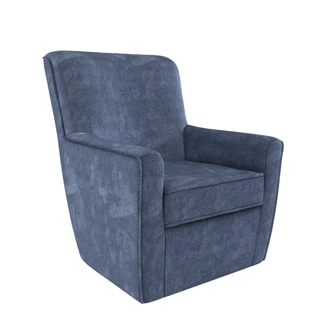 Binx Swivel Accent Chair - Navy - 1-Seater