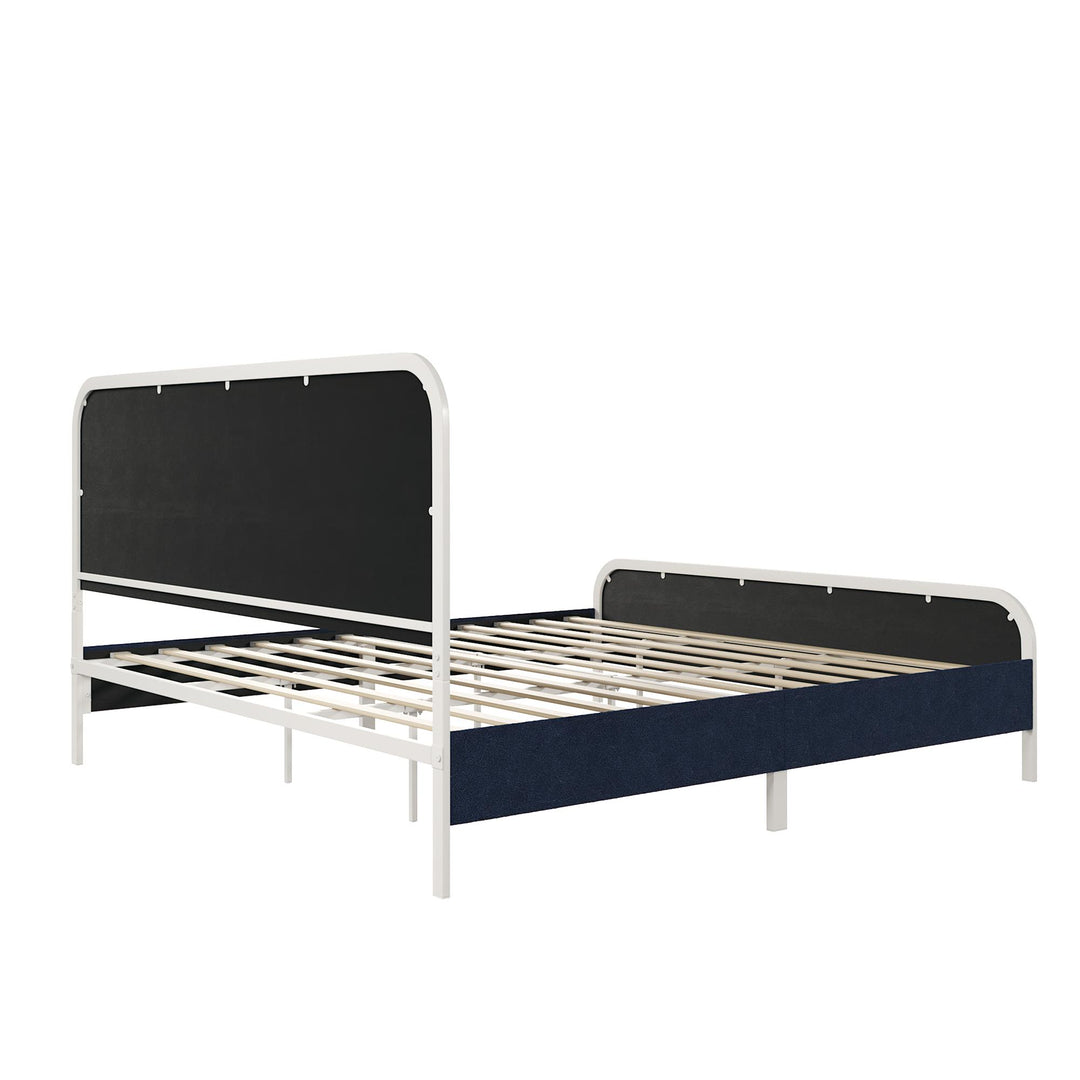 Tallulah Upholstered Platform Bed Frame - Navy - King