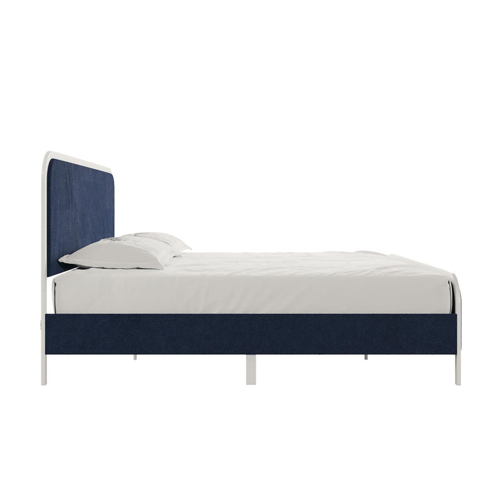 Tallulah Upholstered Platform Bed Frame - Navy - King