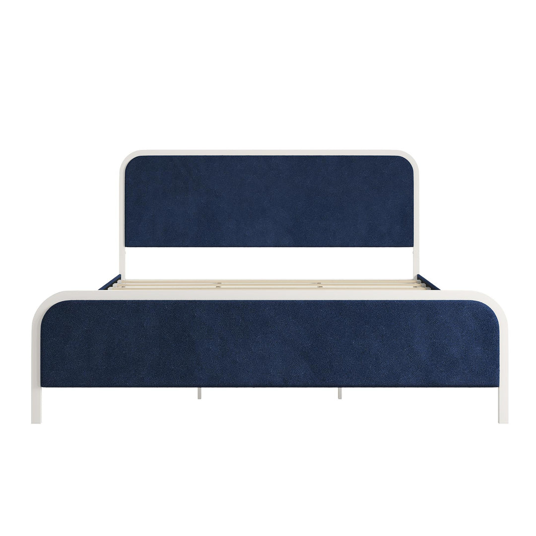 Tallulah Upholstered Platform Bed Frame - Navy - King