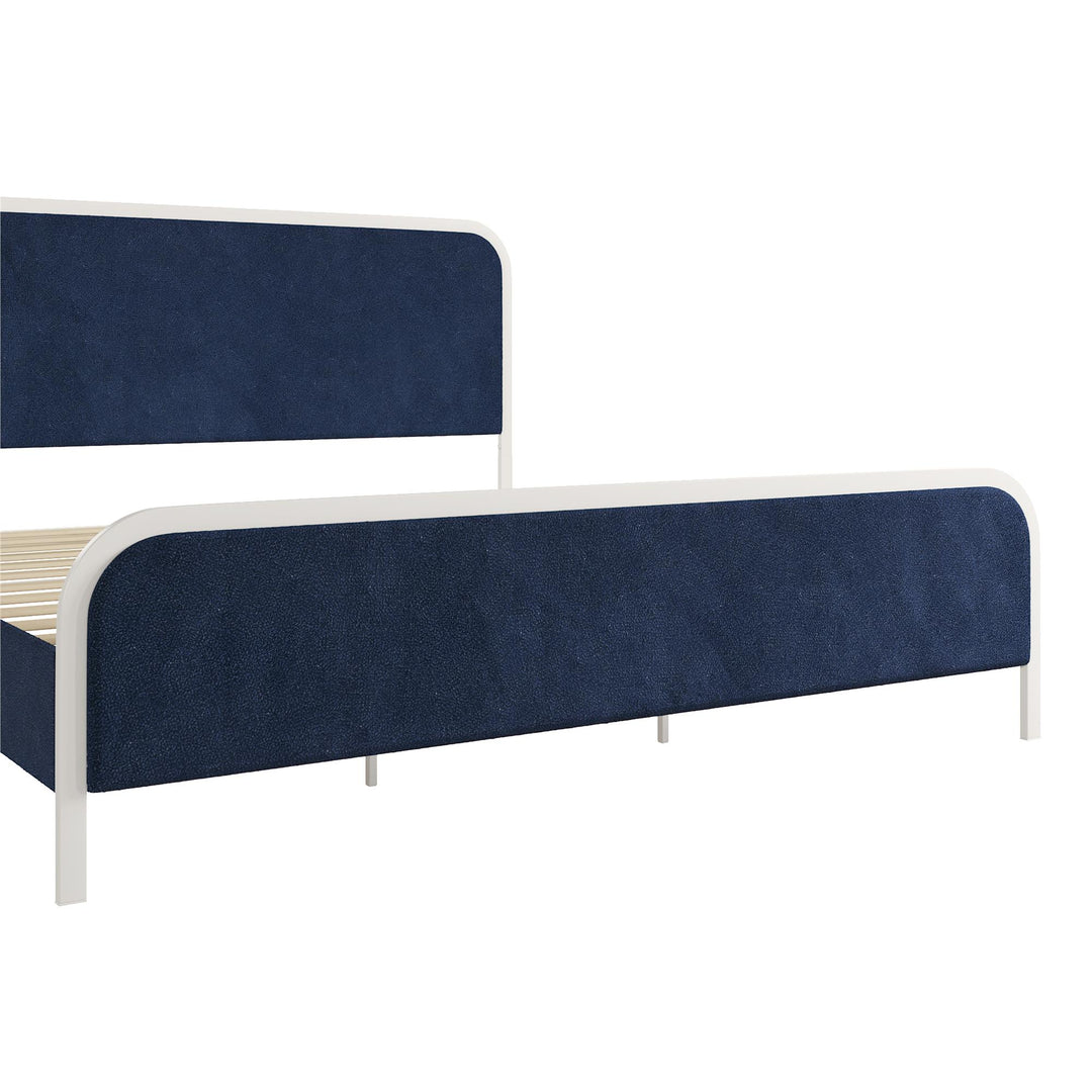 Tallulah Upholstered Platform Bed Frame - Navy - King