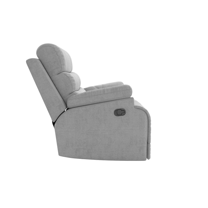 McAllen Textured Recliner Chair - Light Gray - 1-Seater