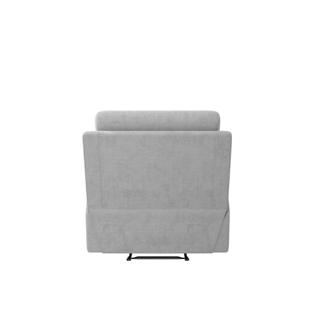 McAllen Textured Recliner Chair - Light Gray - 1-Seater