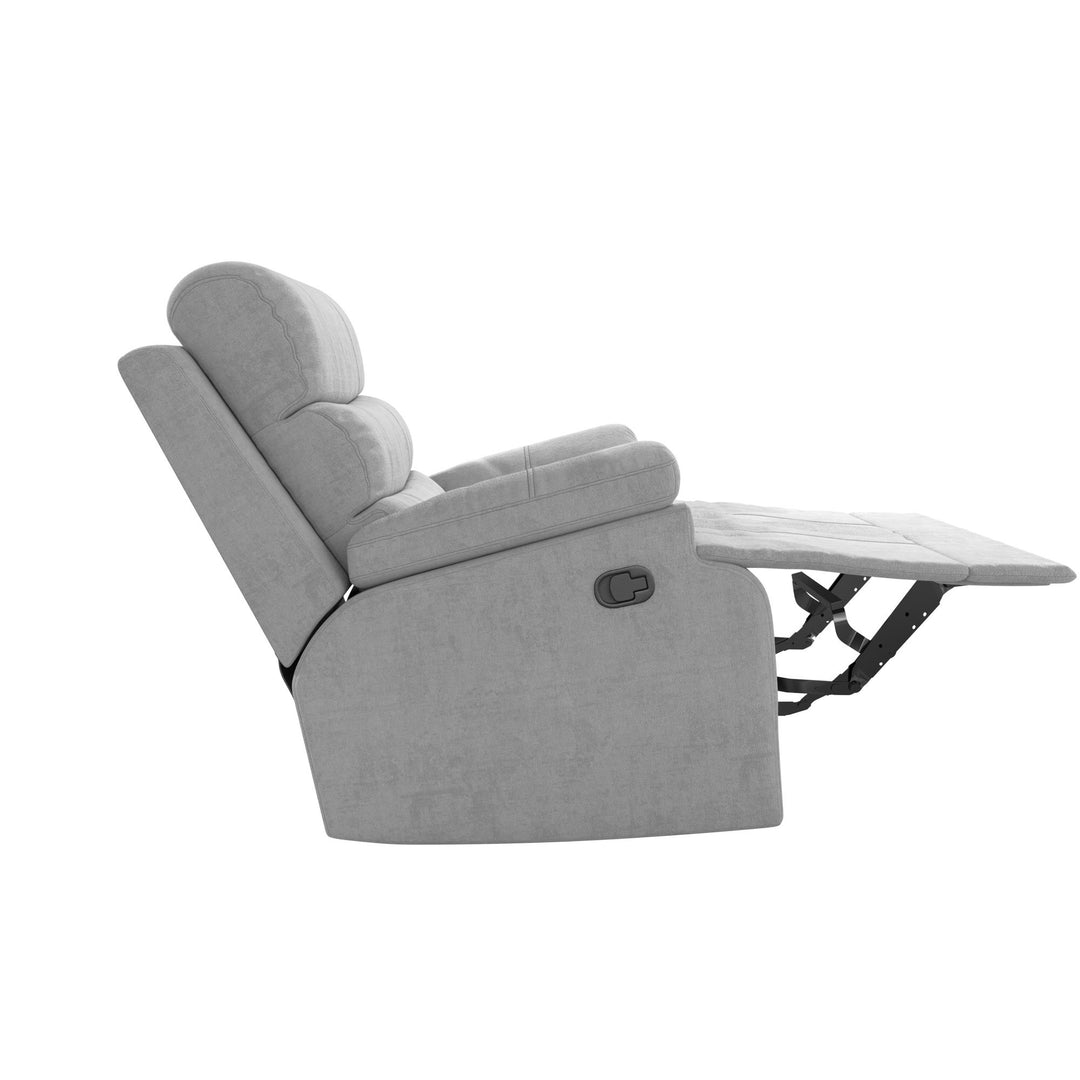 McAllen Textured Recliner Chair - Light Gray - 1-Seater