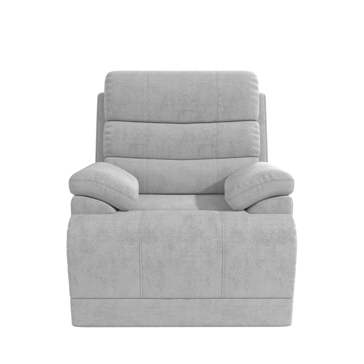 McAllen Textured Recliner Chair - Light Gray - 1-Seater