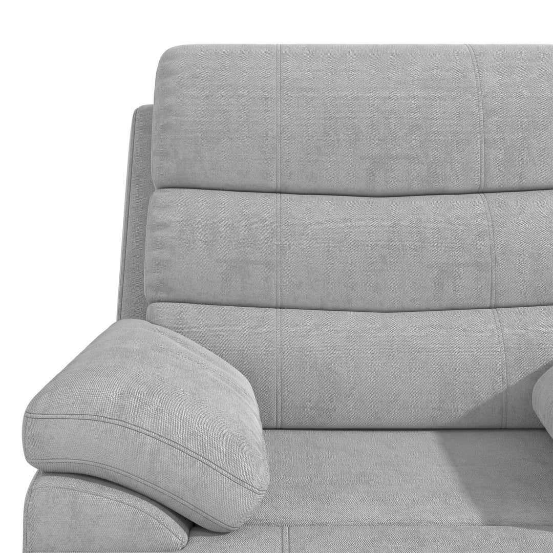 McAllen Textured Recliner Chair - Light Gray - 1-Seater