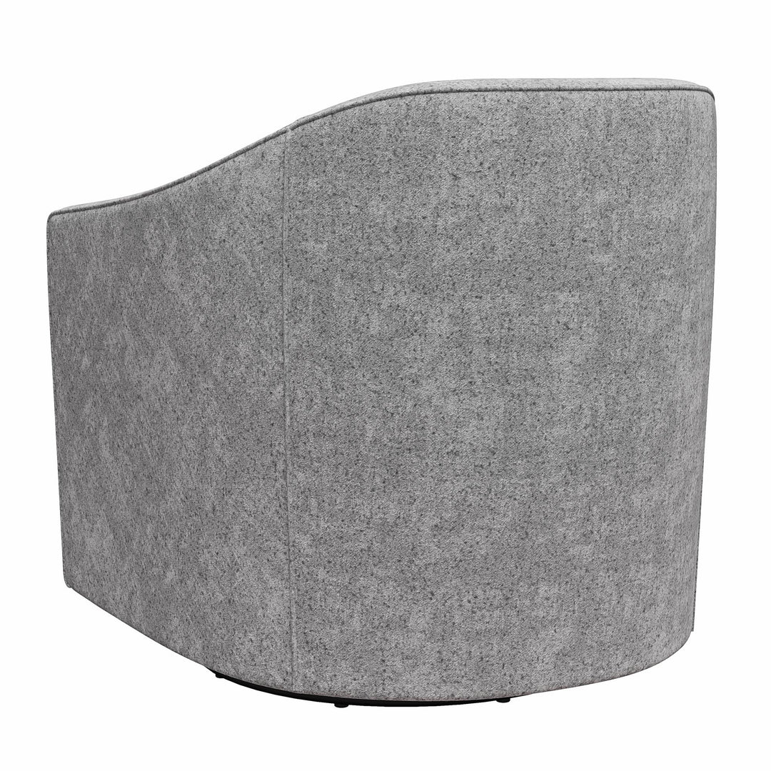 Remily Textured Swivel Accent Chair - Gray - 1-Seater