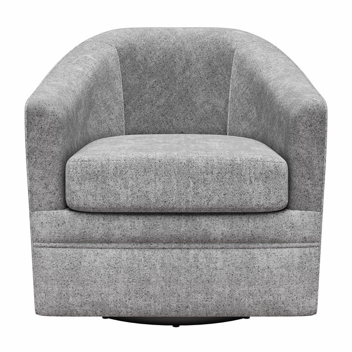 Remily Textured Swivel Accent Chair - Gray - 1-Seater