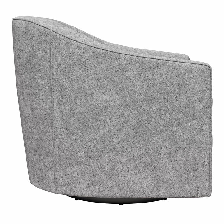 Remily Textured Swivel Accent Chair - Gray - 1-Seater