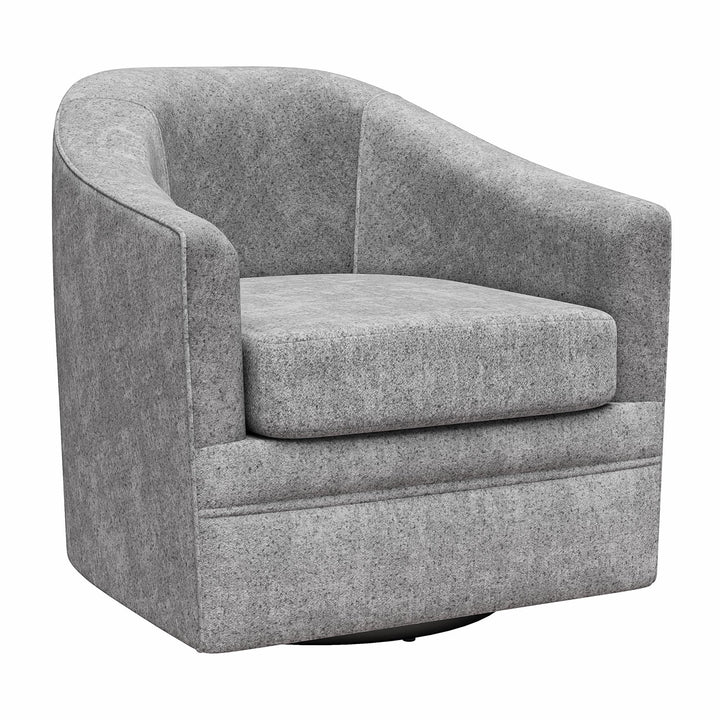 Remily Textured Swivel Accent Chair - Gray - 1-Seater