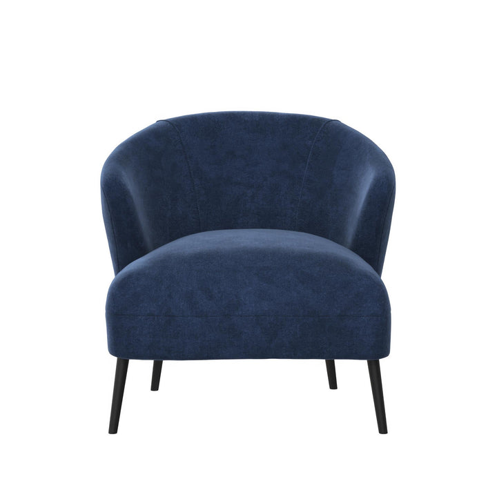 Alice Upholstered Accent Chair - Navy - 1-Seater