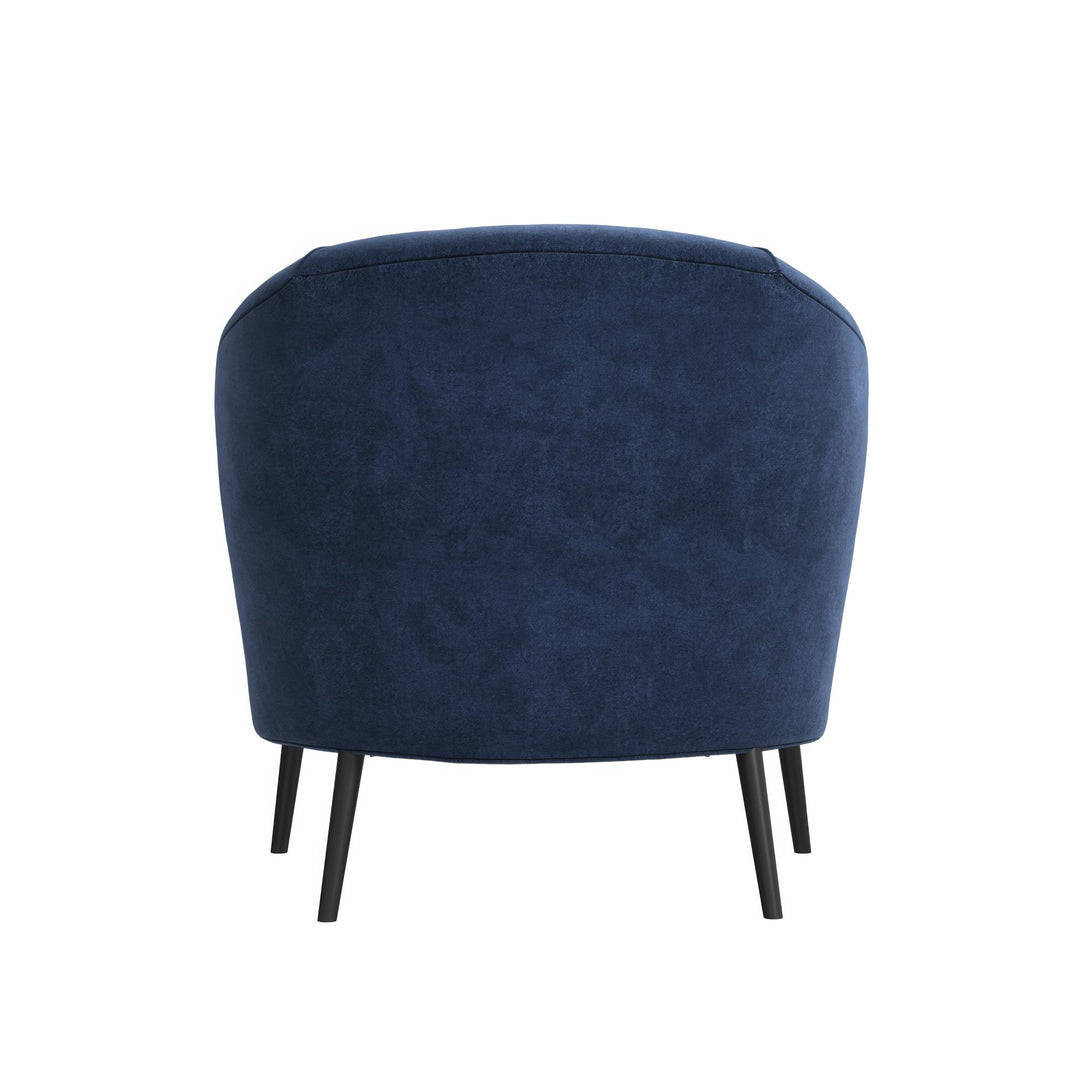 Alice Upholstered Accent Chair - Navy - 1-Seater