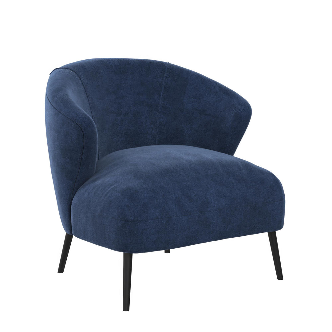 Alice Upholstered Accent Chair - Navy - 1-Seater