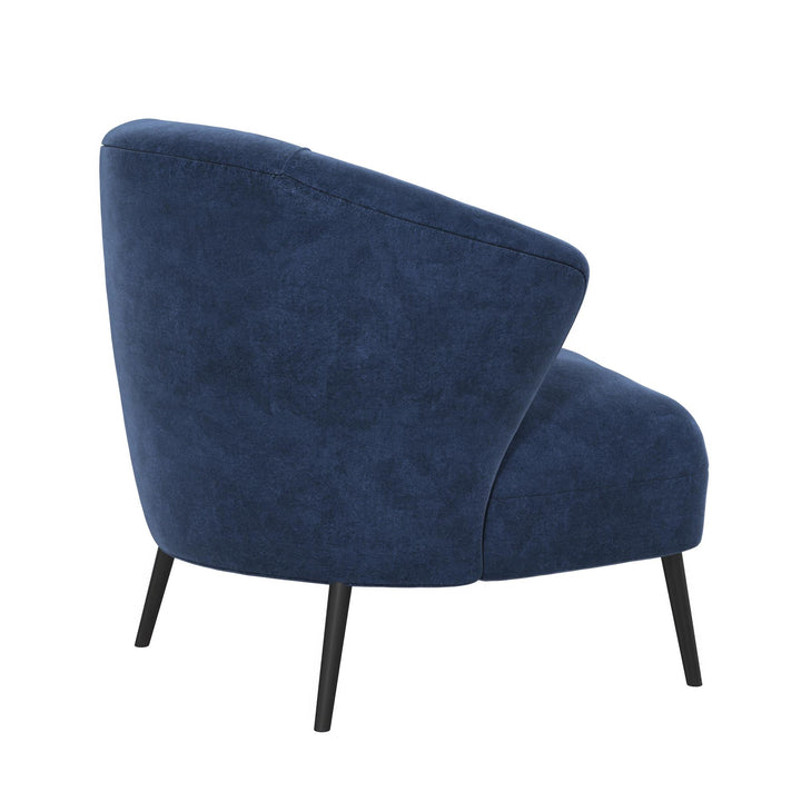 Alice Upholstered Accent Chair - Navy - 1-Seater