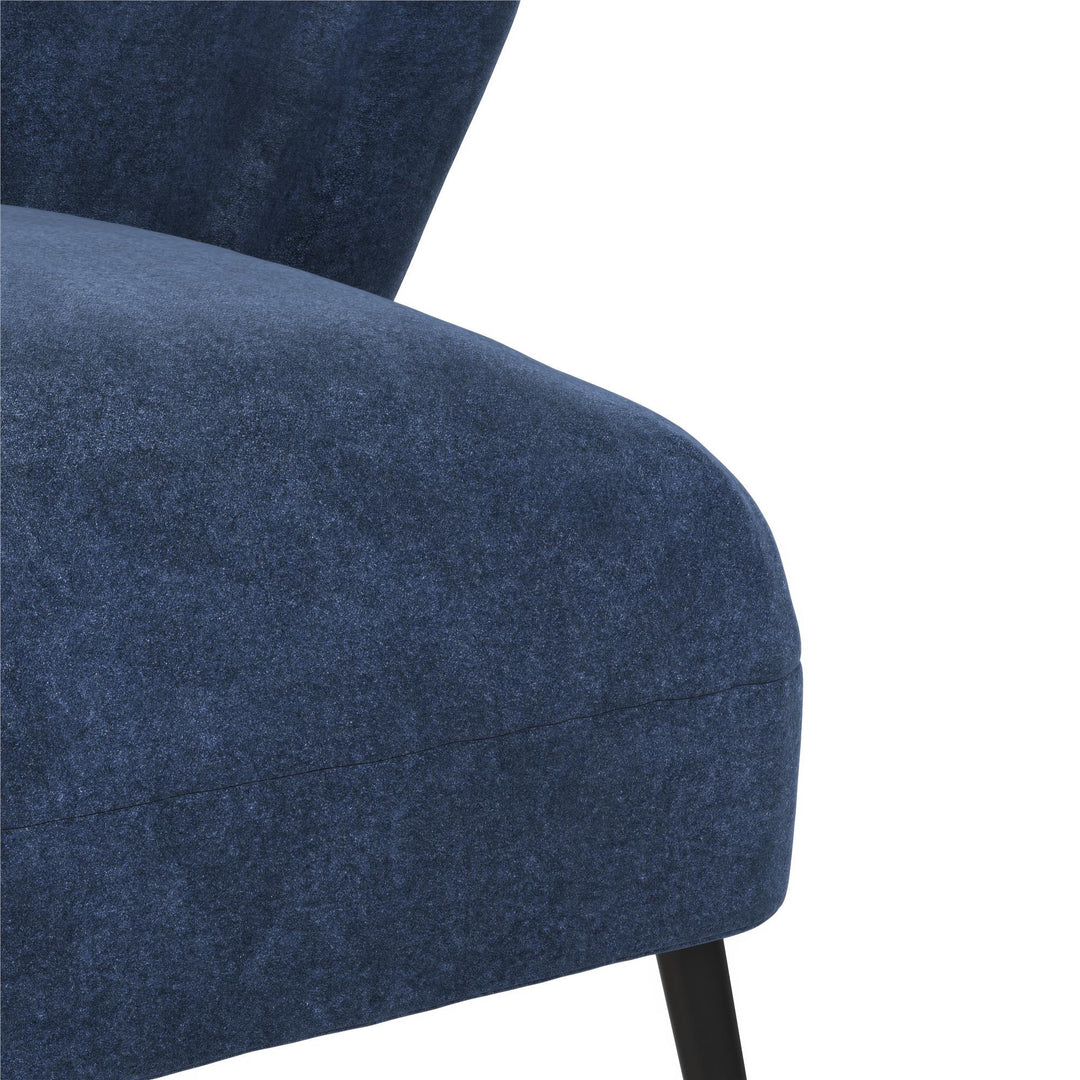 Alice Upholstered Accent Chair - Navy - 1-Seater