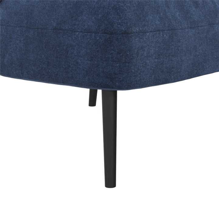 Alice Upholstered Accent Chair - Navy - 1-Seater