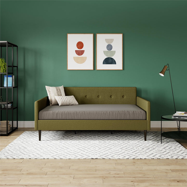 Wimberly Upholstered Daybed - Olive Green - Full