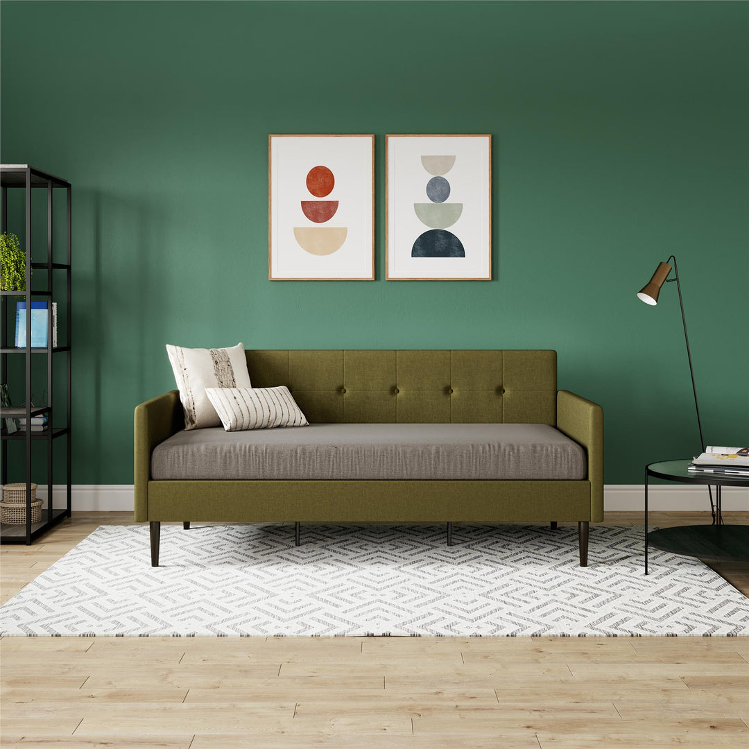 Wimberly Upholstered Daybed - Olive Green - Twin