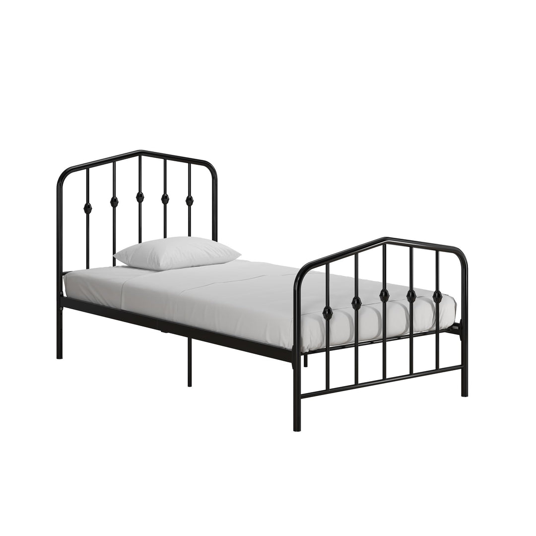 Bushwick Metal Platform Bed - Black - Twin