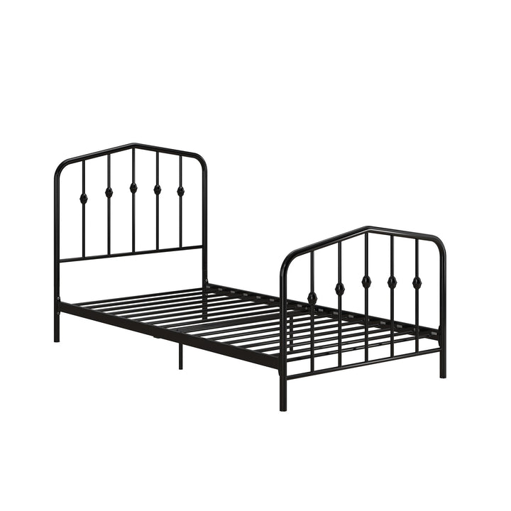 Bushwick Metal Platform Bed - Black - Twin