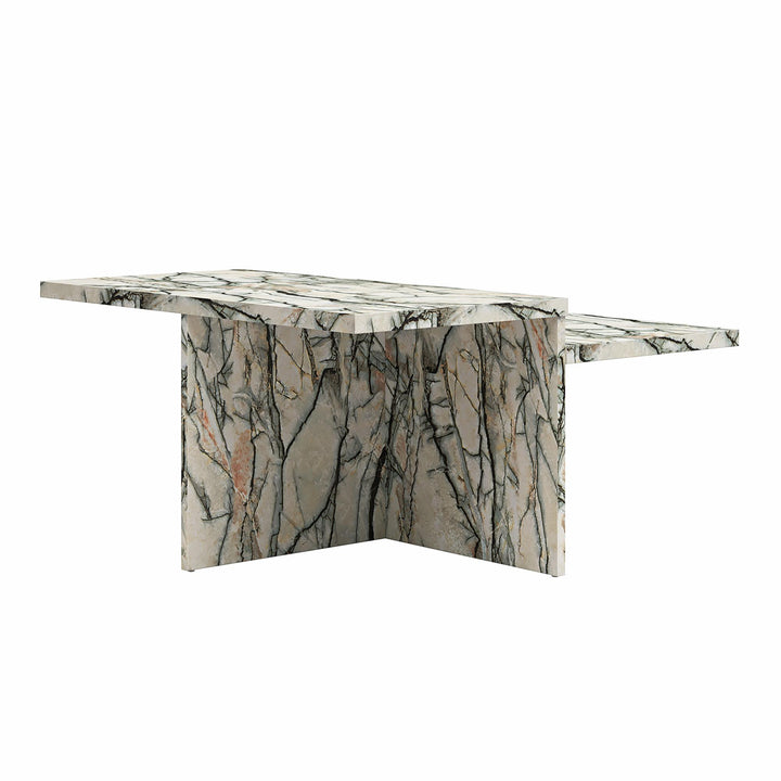 Brielle Two-Tiered Coffee Table - Onyx Marble