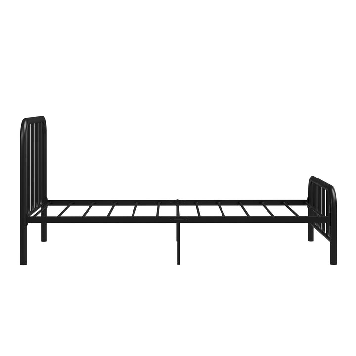 Marva Twin Metal Bed Frame with Headboard - Black - Twin