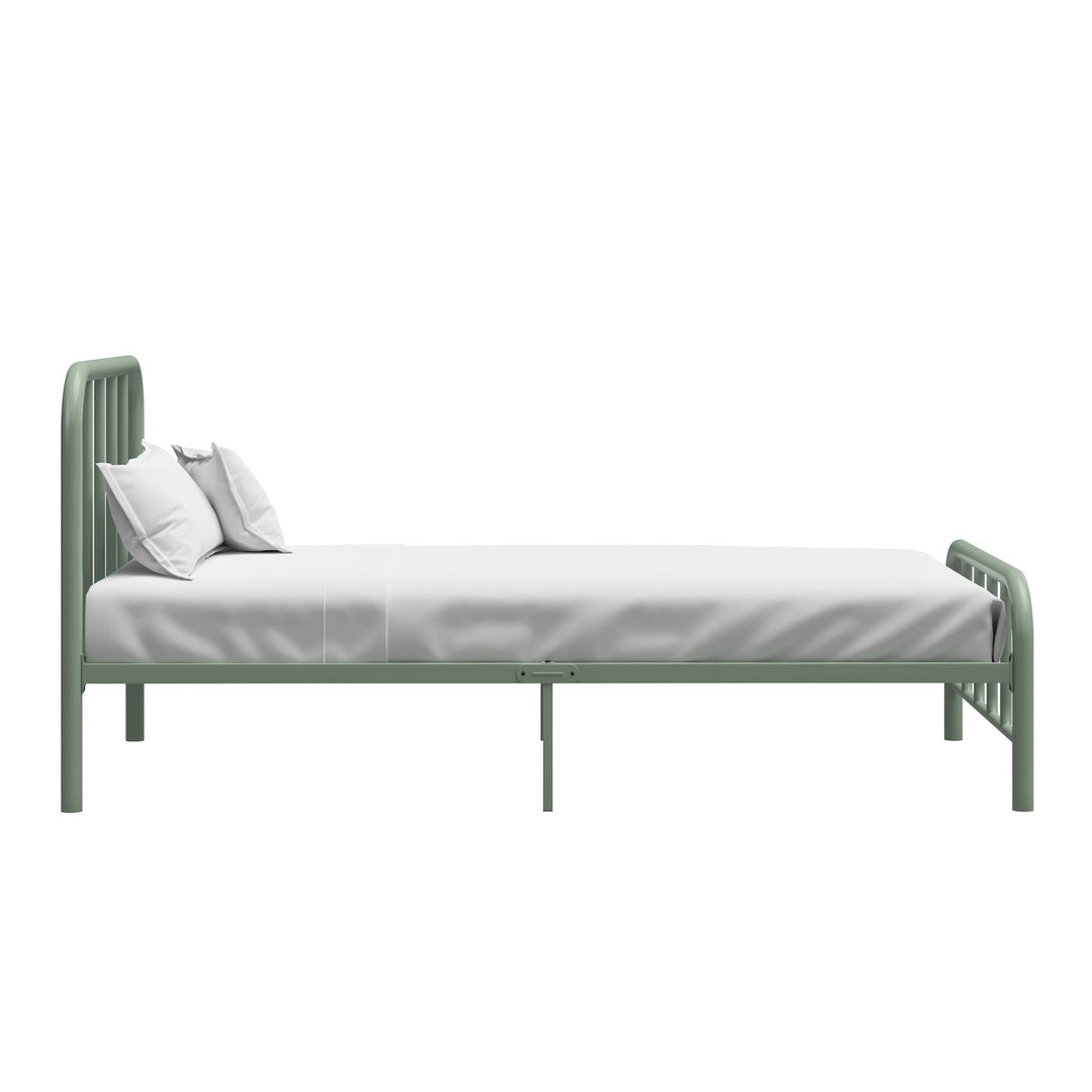 Marva Twin Metal Bed Frame with Headboard - Pale Green - Twin