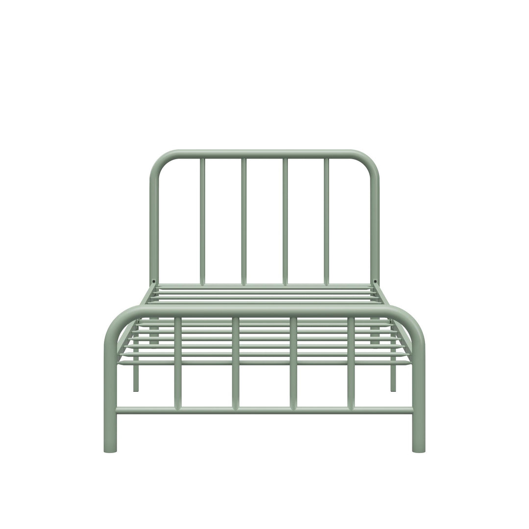 Marva Twin Metal Bed Frame with Headboard - Pale Green - Twin