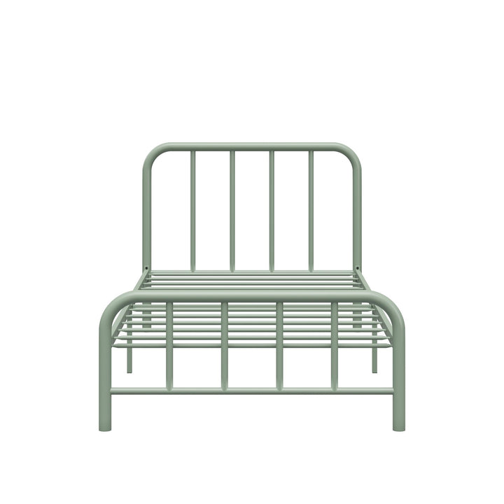 Marva Twin Metal Bed Frame with Headboard - Pale Green - Twin