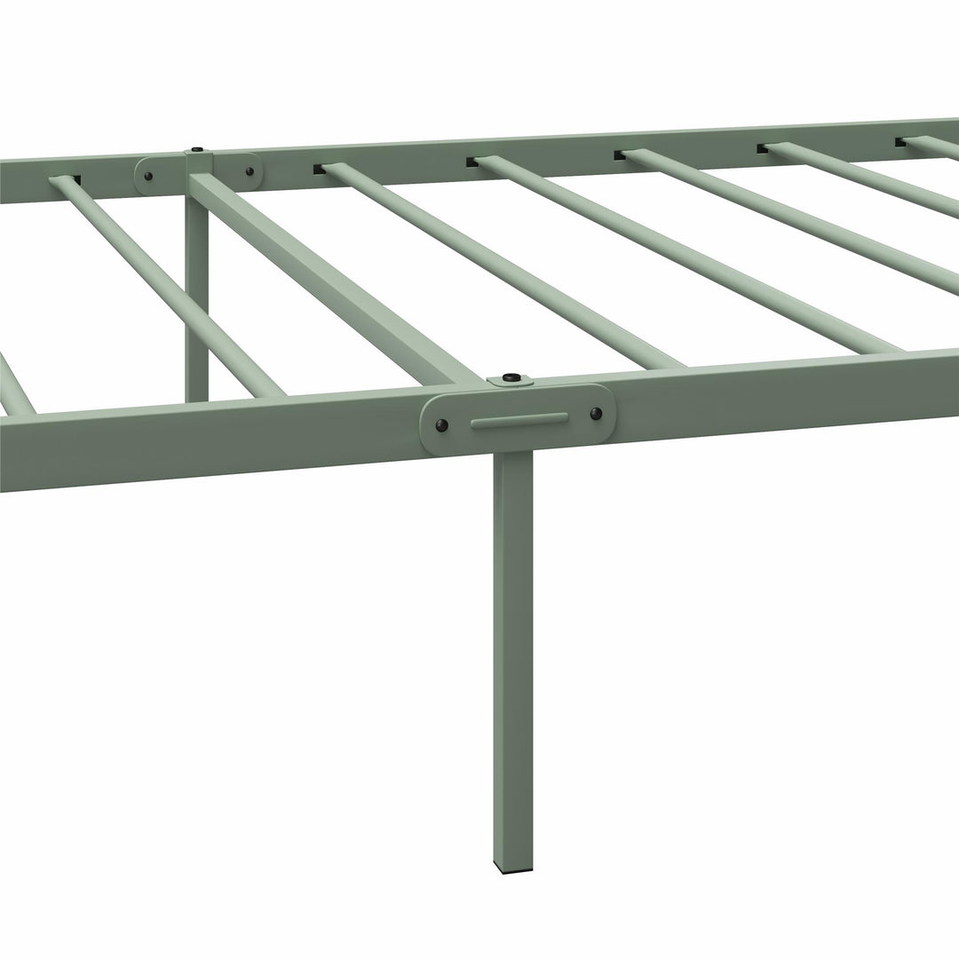 Marva Twin Metal Bed Frame with Headboard - Pale Green - Twin