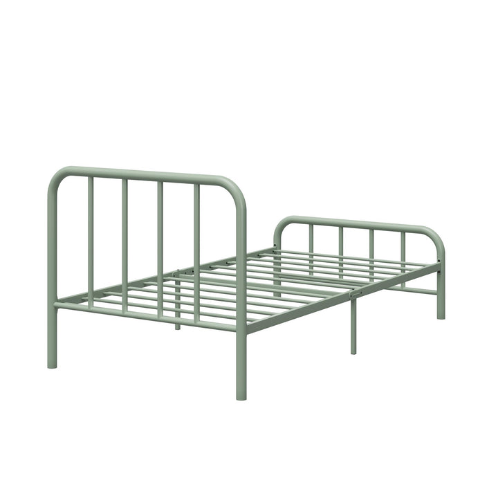 Marva Twin Metal Bed Frame with Headboard - Pale Green - Twin