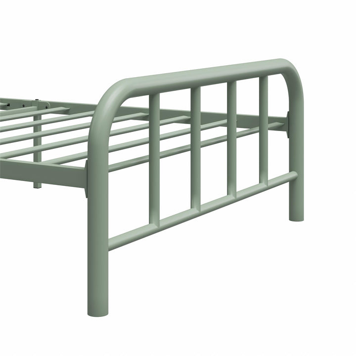 Marva Twin Metal Bed Frame with Headboard - Pale Green - Twin