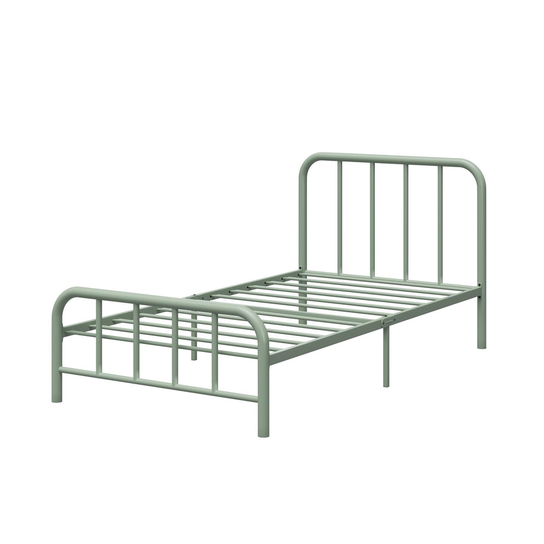 Marva Twin Metal Bed Frame with Headboard - Pale Green - Twin