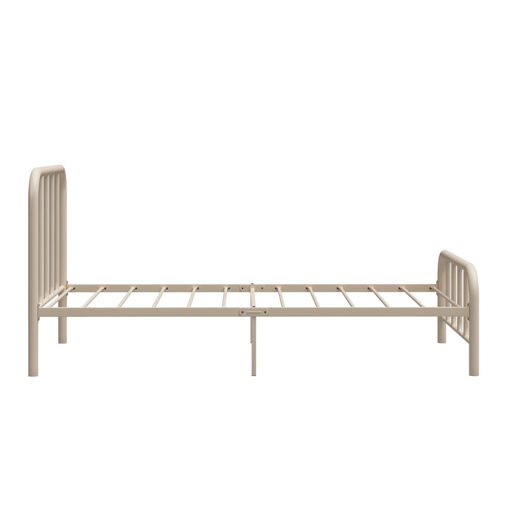 Marva Twin Metal Bed Frame with Headboard - Parchment - Twin