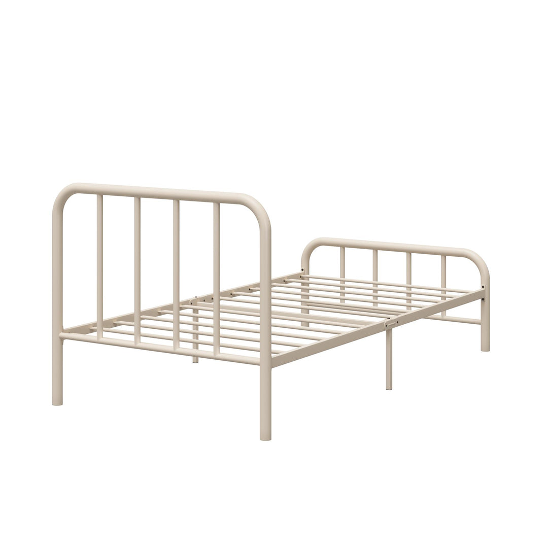 Marva Twin Metal Bed Frame with Headboard - Parchment - Twin